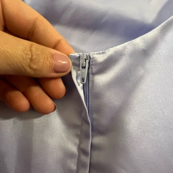 VINTAGE 80’s/90’s Lavender Dress 100%nylon - Picture 4 of 7